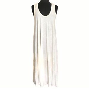 THE GREAT. Swing Tank Dress Natural Size 1 (Small) Racerback Cotton